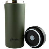 web tex open green ammo pouch flask stainless steel