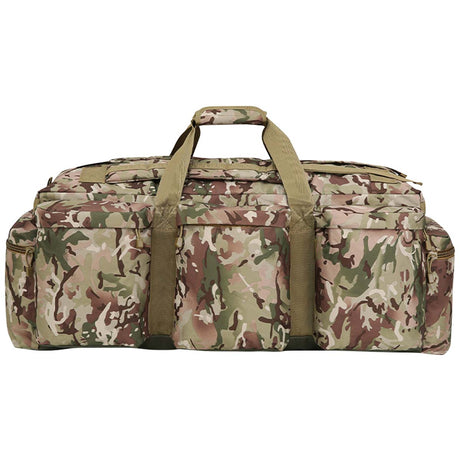 webbing grab handle of kombat btp camo 100 litre assault holdall