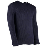 wellbeck woolly pully crew neck jumper no patches navy