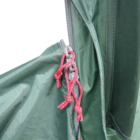 zip closure highlander respite 2 person extended tunnel tent