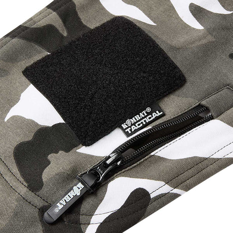 zipped arm pocket on kombat urban camo spec ops hoodie