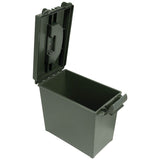 opne lid 50 cal plastic ammo box olive green