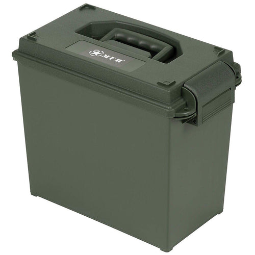 mfh us 50 cal plastic ammo box large olive green