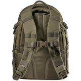 Rear of 5.11 Rush 24 2.0 Backpack Green