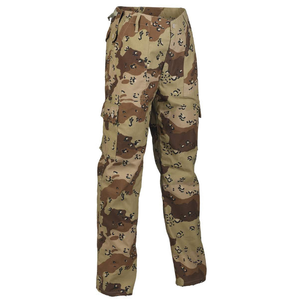 6-Colour Choc Chip Desert Camo Combat Trousers | Military Kit