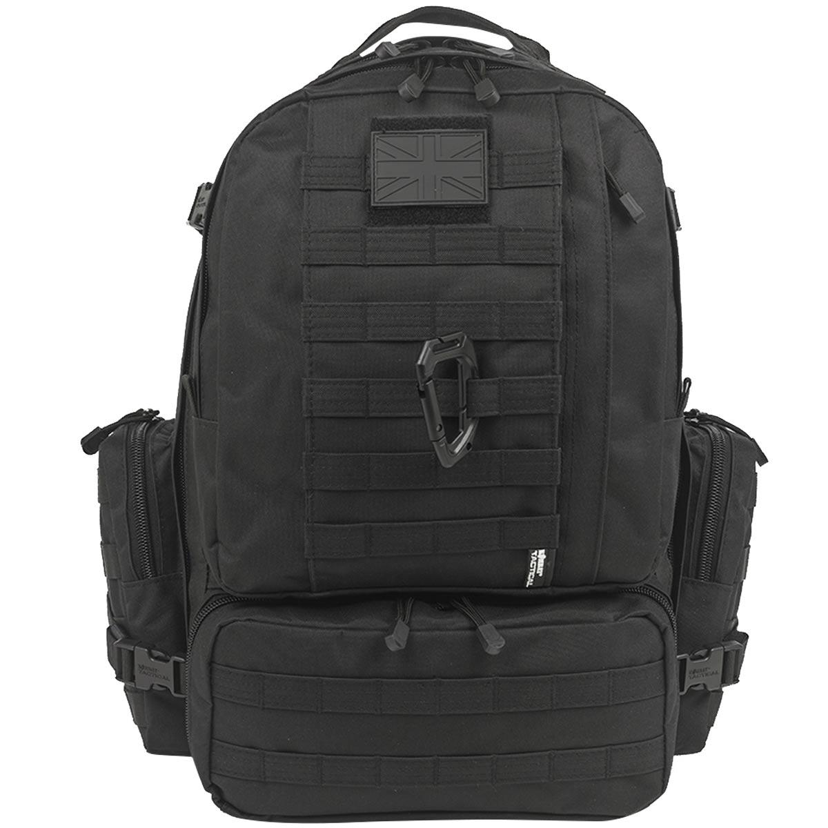 60l black kombat viking patrol pack front view
