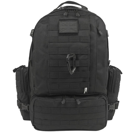 60l black kombat viking patrol pack front view