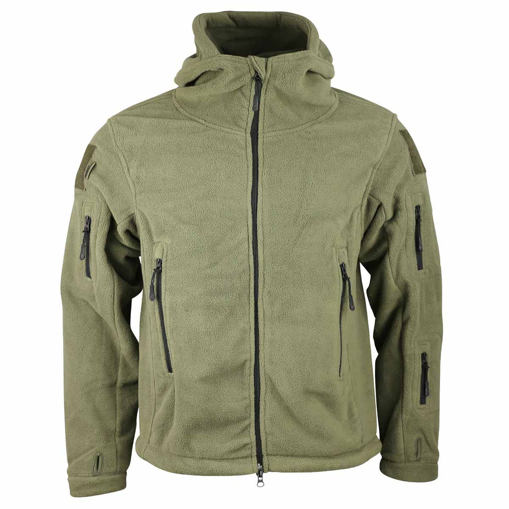 Kombat Olive Green Fleece Hoodie Jacket - Free UK Delivery | Military Kit