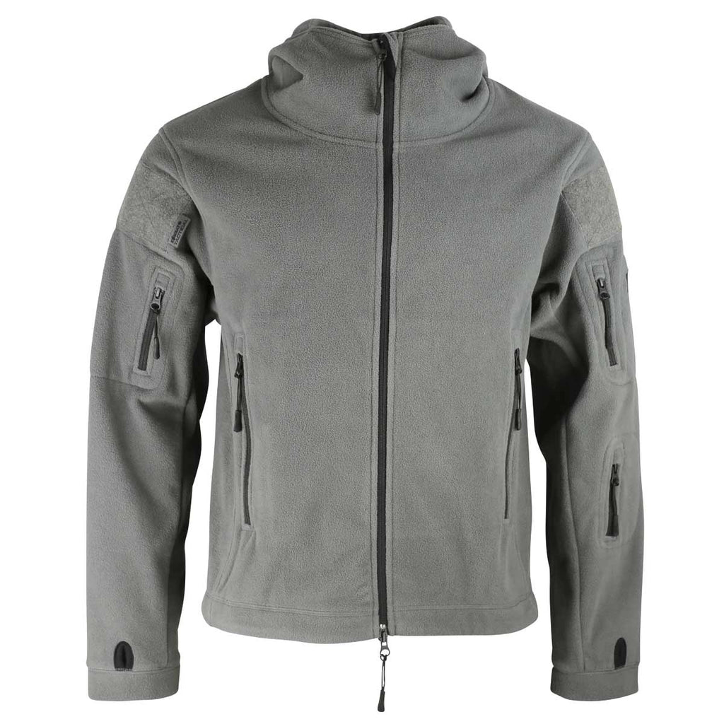 Kombat Grey Fleece Hoodie Jacket - Free UK Delivery | Military Kit