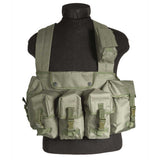 Mil-Tec Chest Rig Olive Green Front