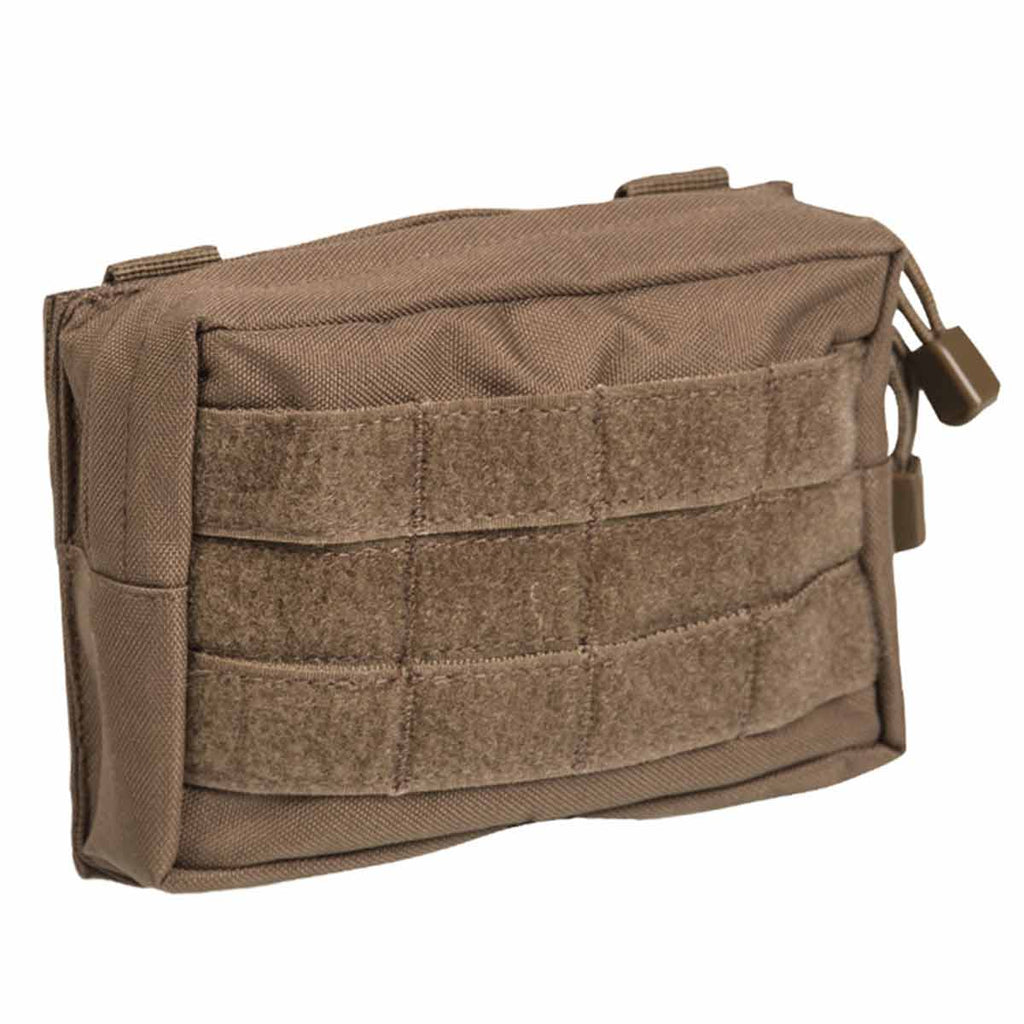 MilTec Small Zipped MOLLE Belt Pouch Dark Coyote Military Kit