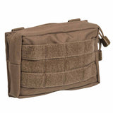 Mil-Tec Small Zipped MOLLE Belt Pouch Dark Coyote Front