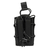 Rear view Mil-Tec Open top Mag Pouch Black