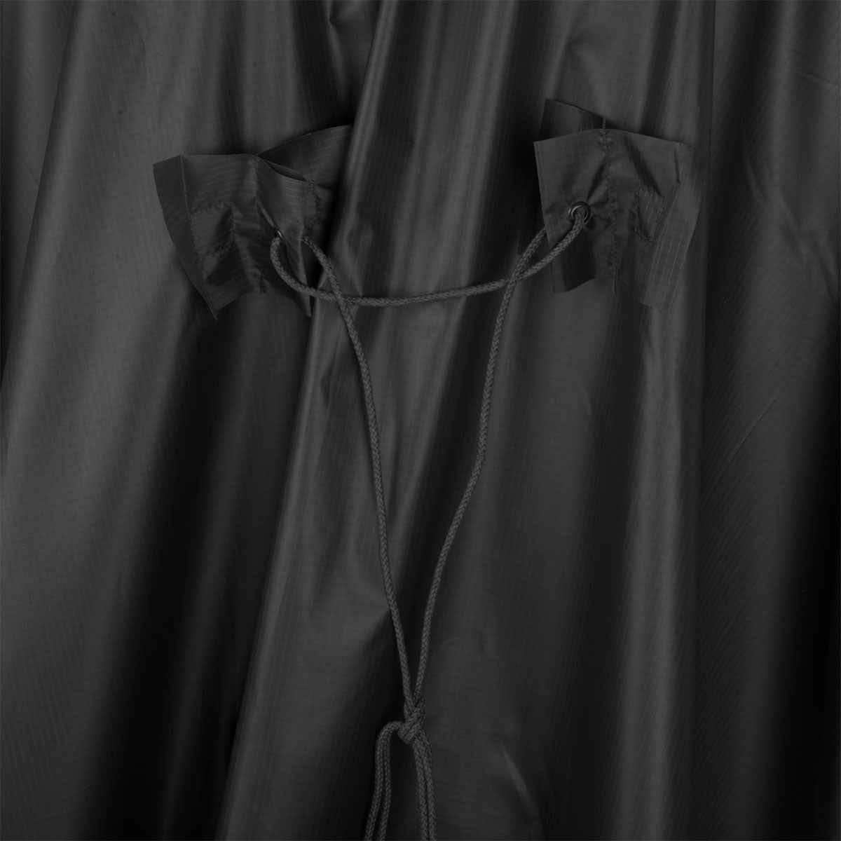 adjustable cord metal studs sleeves helikon poncho us model black