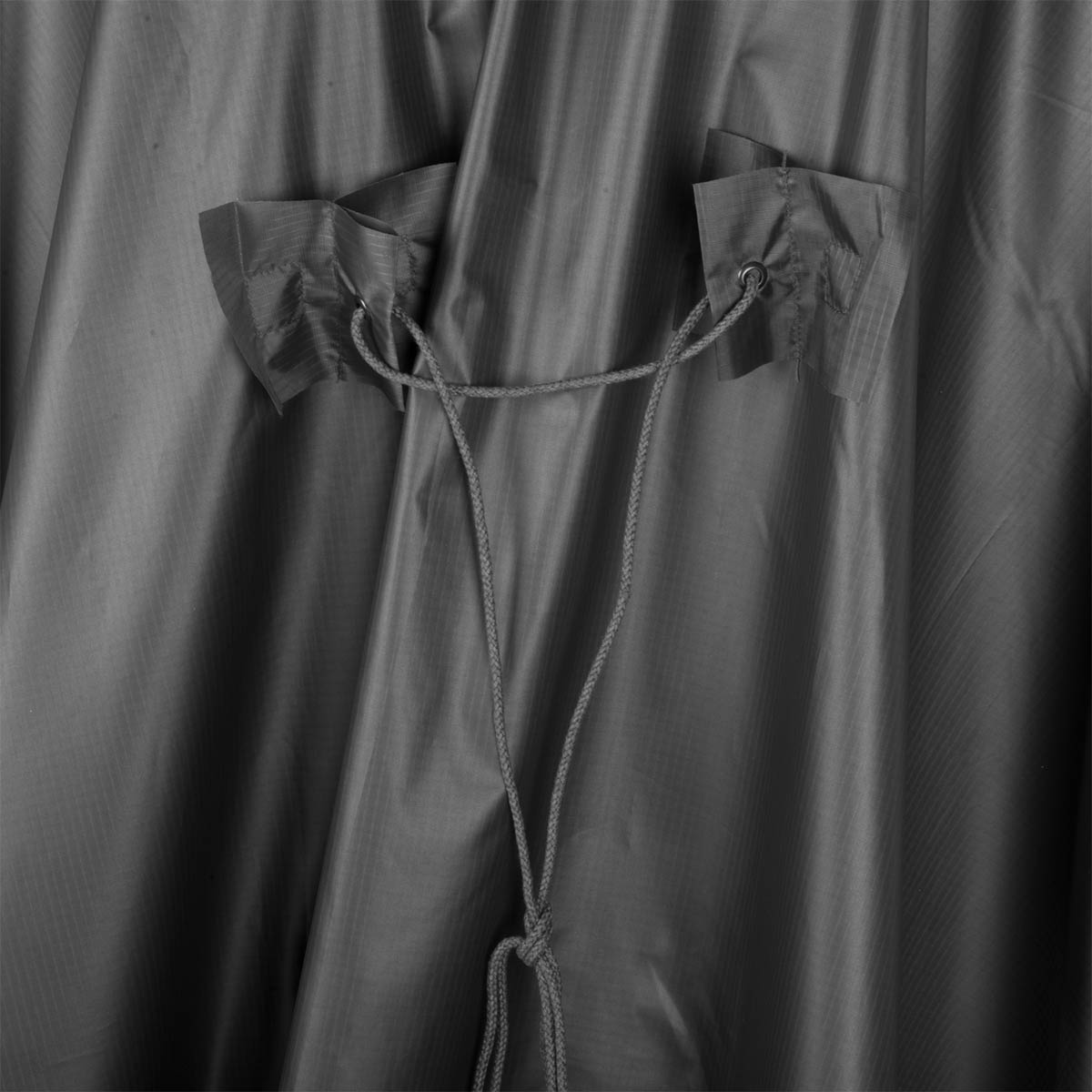 adjustable cord metal studs sleeves helikon poncho us model grey