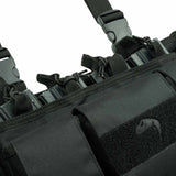   adjustable cords on black viper special ops chest rig