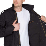 alpha industries m65 black jacket inner pocket
