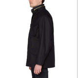 alpha industries m65 black jacket side view