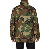 alpha industries m65 woodland camo jacket rear view