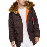 alpha industries deep brown n3b vf59 parka