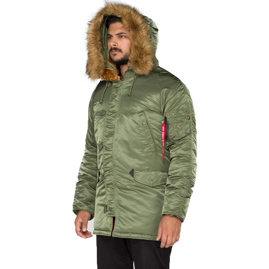 Alpha Industries N3B Slim Fit Parka VF 59 Sage Green | Military Kit