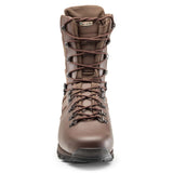 front view of altberg brown jungle boots