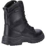 amblers waterproof combat boot black leather breathable mesh