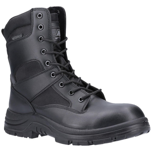 amblers waterproof black combat boot