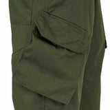 angle pocket delta combat trousers olive green