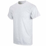 ash grey cotton t-shirt front angle