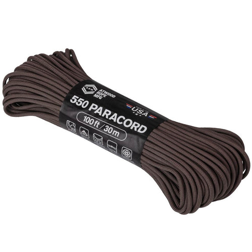 atwood 550 paracord 100ft brown