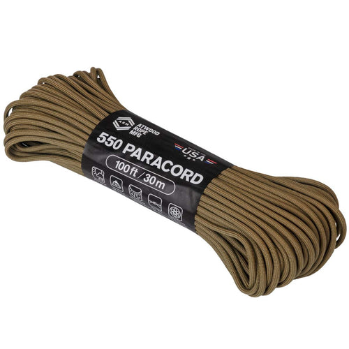 atwood 550 paracord 100ft coyote
