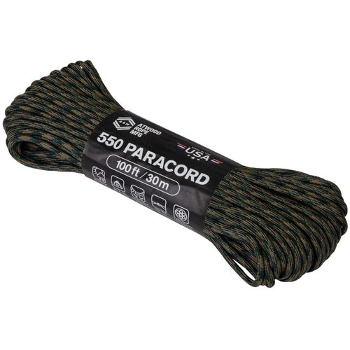atwood 550 paracord 100ft us woodland