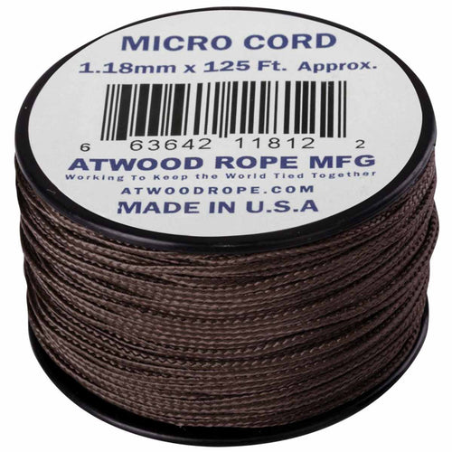 atwood micro cord 125ft brown