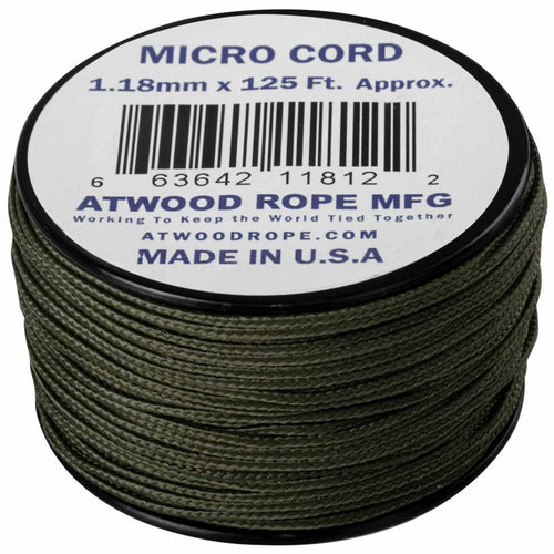atwood micro cord 125ft olive drab