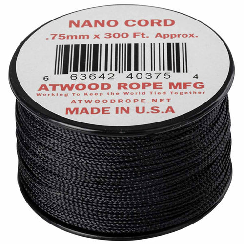 atwood nano cord 300ft black