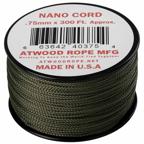 atwood nano cord 300ft olive drab