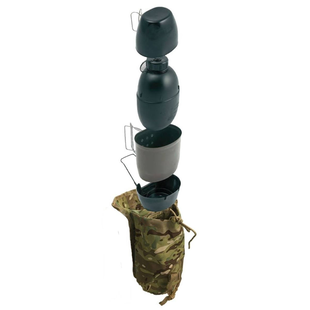 BCB Multi-Fuel Cooking System NATO flask aluminum stove set canteen black pouch
