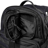 black 511 rush24 backpack front pockets