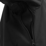 black highlander jacket soft shell pitzip view