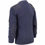 blue raf v neck jumper back side