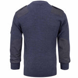 blue raf v neck jumper back