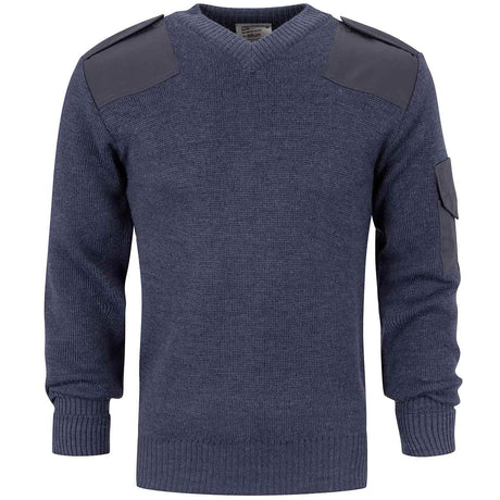 blue raf v neck jumper front 