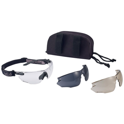 bolle combat ballistic glasses kit 3 lens