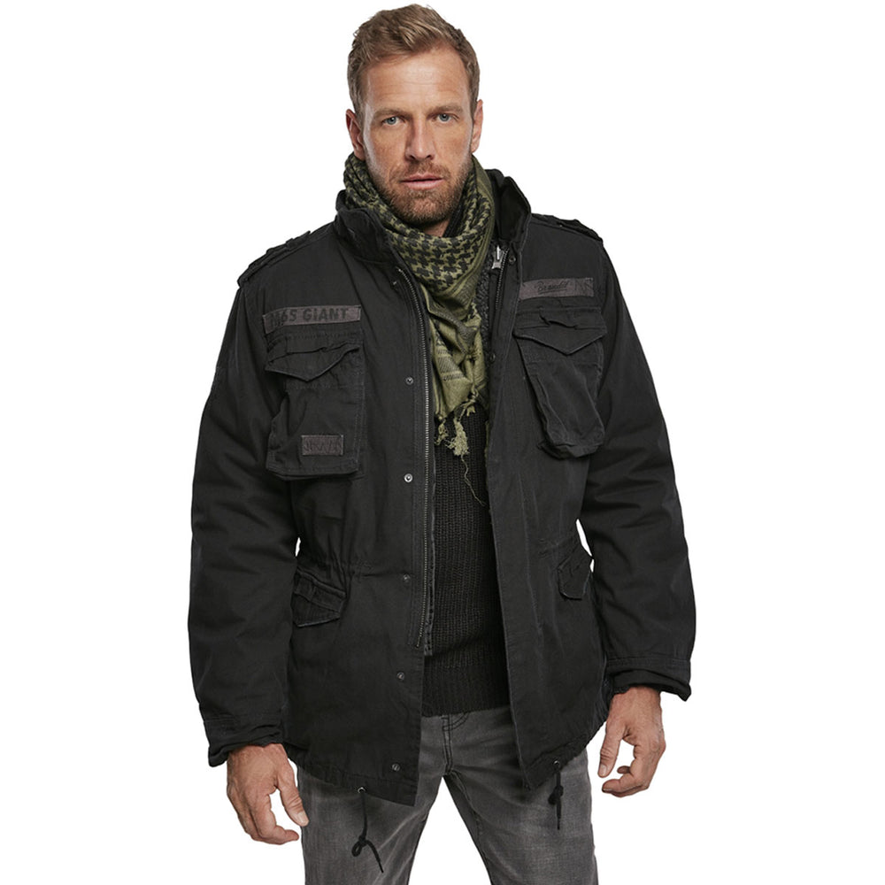 Black Ikat Jacket Military
