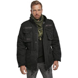 brandit black m65 giant jacket large chest pockets