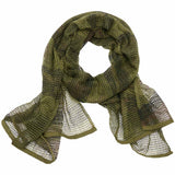brandit commando mesh scarf woodland camo