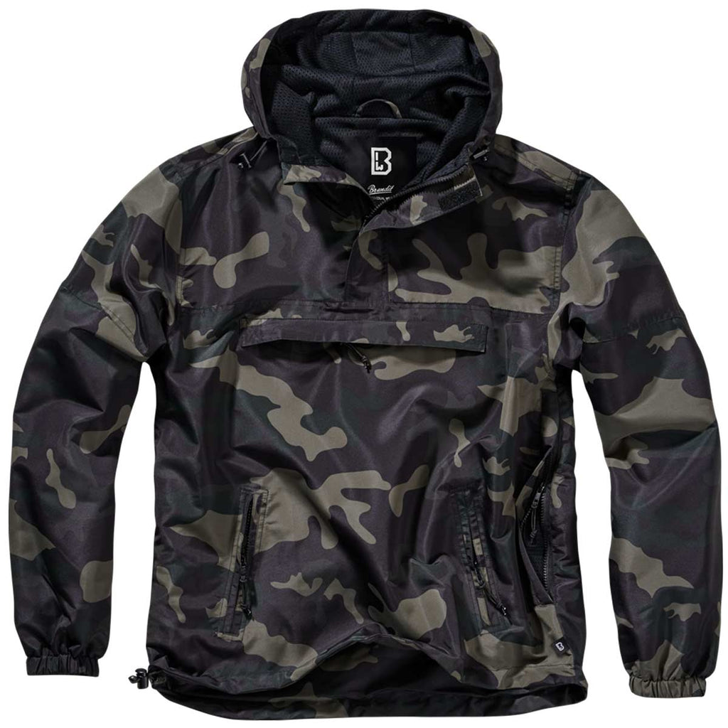 Brandit Summer Windbreaker Jacket Dark Camo Free Delivery Military Kit