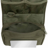 brandit toiletry bag medium olive green main pouch