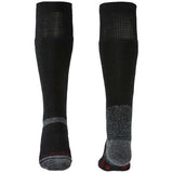 front back of bridgedale heavyweight knee sock black
